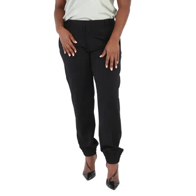 EMPORIO ARMANI LADIES NAVY TROUSERS, BRAND SIZE 48 (US SIZE 12)