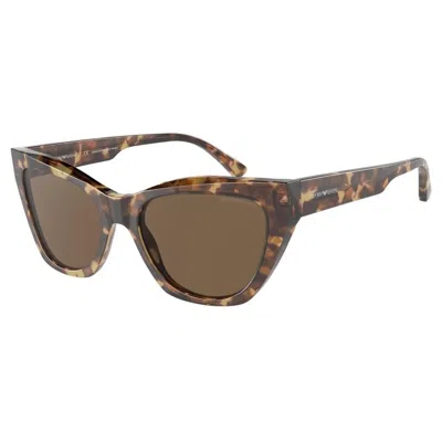 Emporio Armani Ladies' Sunglasses  Ea 4176 Gbby2 In Brown