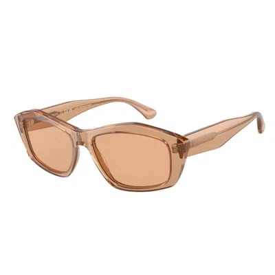 Emporio Armani Ladies' Sunglasses  Ea4187-506973  55 Mm Gbby2 In Brown