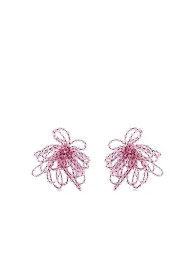 Emporio Armani Lady Earrings In Purple