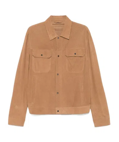 EMPORIO ARMANI SUEDE SHIRT JACKET