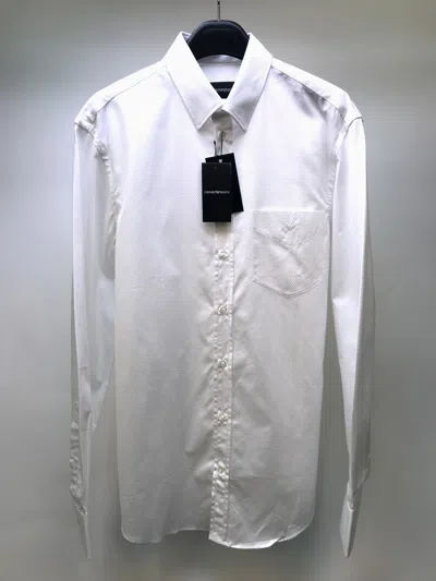 Emporio Armani Lapel Shirt In Gray