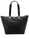 Emporio Armani Large Asv Tote Bag In Black
