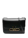 Emporio Armani Logo-plaque Shoulder Bag In Black