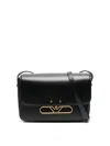Emporio Armani Logo-plaque Shoulder Bag In Black