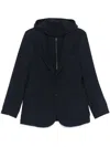 Emporio Armani Men's Nylon Single-breasted Blazer In Blue