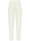 Emporio Armani Layered-design Trousers In White