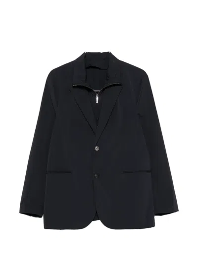 Emporio Armani Tailored Single Breasted Blazer Jacket In Blue