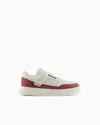 Emporio Armani Sneakers In Burgundy