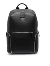 Emporio Armani Logo Backpack In Black