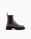 Emporio Armani Leather Beatle Boots