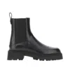 Emporio Armani Leather Chelsea Boots In Black