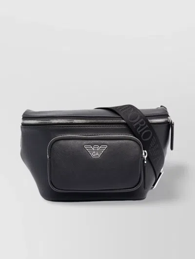 Emporio Armani Leather Belt Bag Adjustable Strap