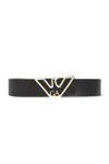 Emporio Armani Leather Belt In Black