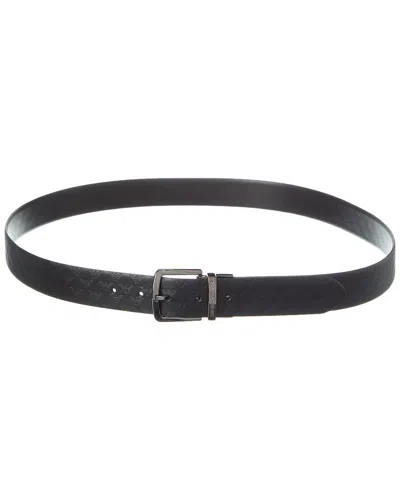 Emporio Armani Leather Belt In Black