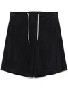 Emporio Armani Midnight Blue Drawstring Waist Shorts