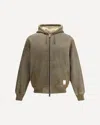 Emporio Armani Lamb Shearling Oversized-fit Blouson In Brown