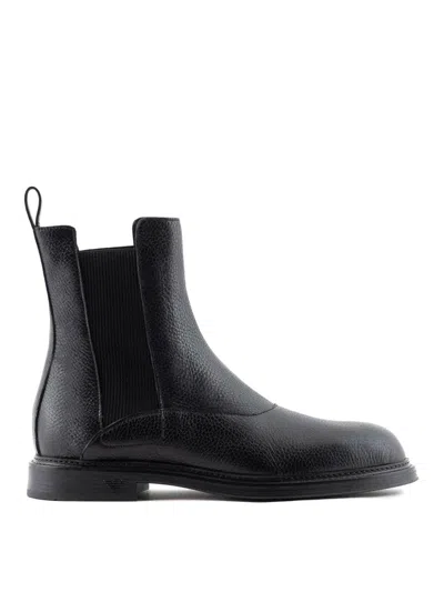 EMPORIO ARMANI LEATHER BOOTS