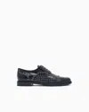 Emporio Armani Leather Brogues With Studs In Black