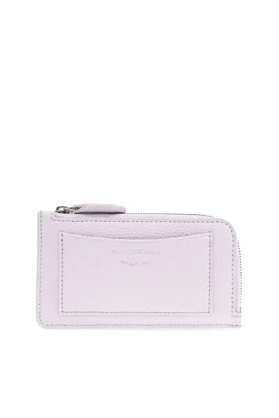 Emporio Armani Myea Card Holder In Purple