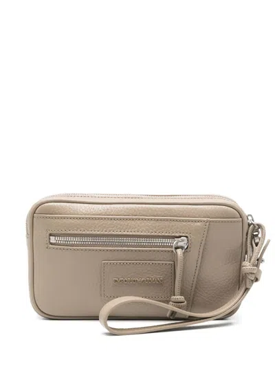 Emporio Armani Leather Clutch Bag
