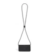 Emporio Armani Leather Cross-body Bag In Blue
