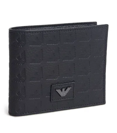 EMPORIO ARMANI LEATHER EAGLE BIFOLD WALLET