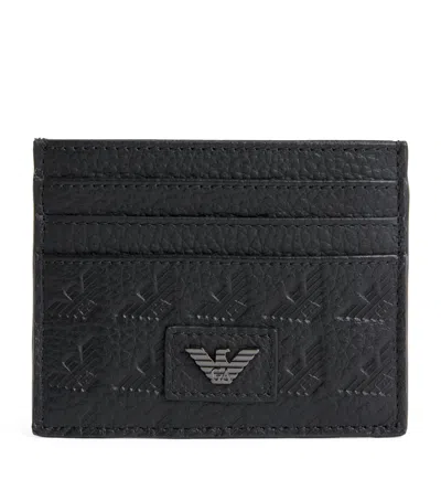 Emporio Armani Leather Eagle Card Holder