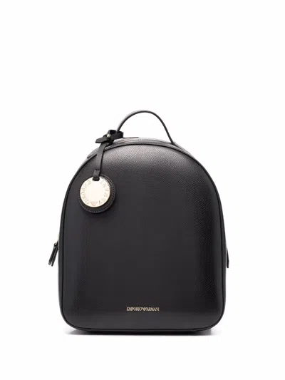 EMPORIO ARMANI LEATHER EFFECT BACKPACK