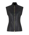 Emporio Armani Leather Jackets In Black
