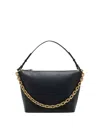 Emporio Armani Leather Medium Hobo Bag In Black