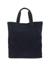 Emporio Armani Asv Oversized Suede Shopper Bag From The Peace Capsule Collection In Black