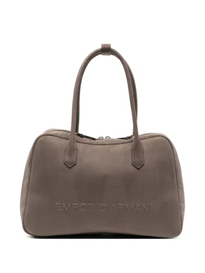 EMPORIO ARMANI EMPORIO ARMANI LEATHER SHOULDER BAG