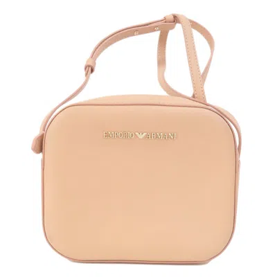 Pre-owned Emporio Armani Leather Shoulder Bag () In Beige