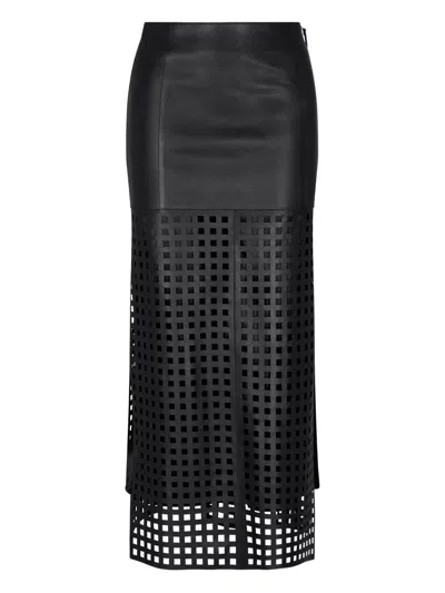 EMPORIO ARMANI EMPORIO ARMANI LEATHER SKIRT