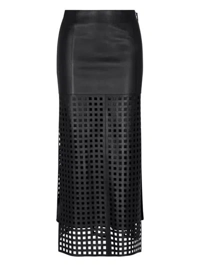 EMPORIO ARMANI EMPORIO ARMANI LEATHER SKIRT