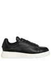 EMPORIO ARMANI LEATHER SNEAKERS