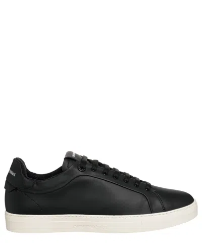 EMPORIO ARMANI LEATHER SNEAKERS