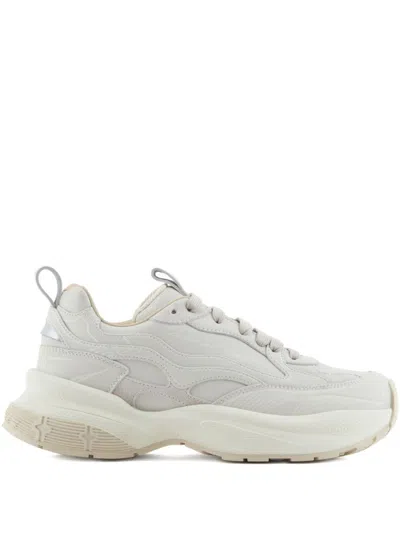 EMPORIO ARMANI EMPORIO ARMANI LEATHER SNEAKERS
