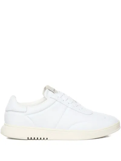 Emporio Armani Leather Sneakers In White
