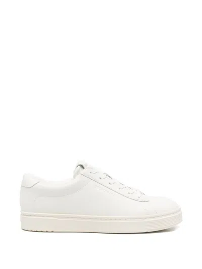 Emporio Armani Low Top Sneakers Round Toe Flat Sole In White