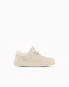 Emporio Armani Lace Up Sneakers In Brown