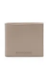 Emporio Armani Bi-fold Wallet In Neutrals