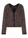 Emporio Armani Leopard-pattern Cardigan In Brown