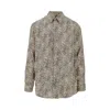 Emporio Armani Leopard Print Viscose-blend Shirt