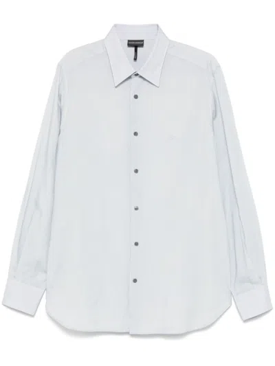 Emporio Armani Striped Shirt In White