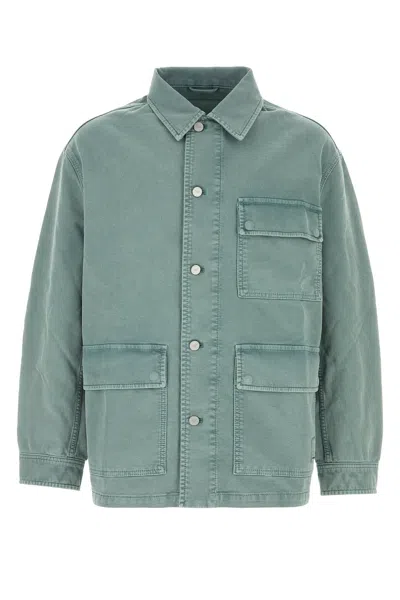 Emporio Armani Light Blue Stretch Cotton Jacket
