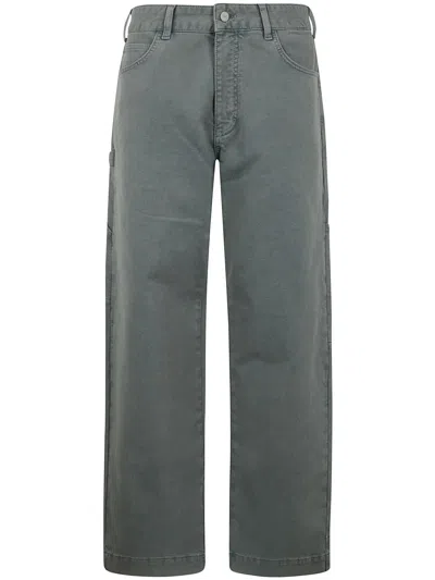 EMPORIO ARMANI EMPORIO ARMANI LIGHT BLUE STRETCH COTTON PANT