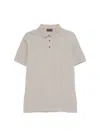 Emporio Armani Light Grey Solid Polo In Light Grey