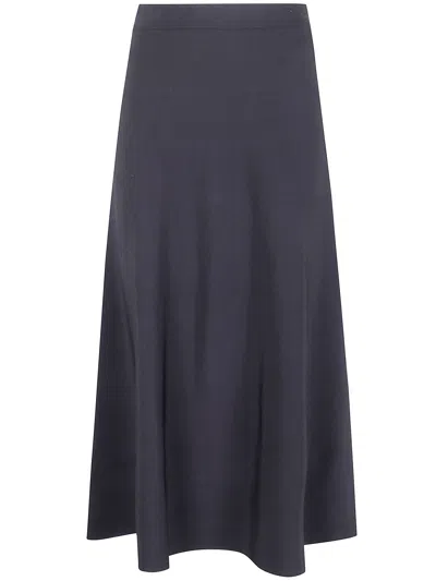 Emporio Armani Light Wheel Skirt In Blue